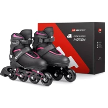 Роликовые коньки Hop-Sport 3W1 HS-903 Motion S черно-розовые: Цвет черный