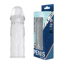 Насадка на член LYBAILE Super Silikon Penis Sleeve Clear, 14 см: Для кого Для мужчин