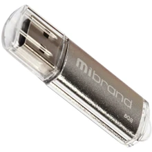USB-флешка Mibrand 8GB Cougar USB 2.0 Silver (MI2.0/CU8P1S): Стандарт USB USB 2.0