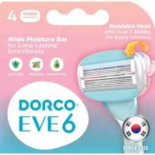 Dorco EVE Картриджи с 6 лезвиями 4 шт.: Вид Сменные кассеты