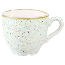 Чашка для эспрессо Churchill Stonecast White Speckle 100 мл (SWHSCEB91): Форма круглая