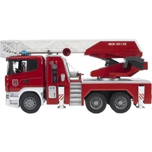 Велика пожежна машина SCANIA R-series зі сходами і водяний помпою, 1:16, Bruder (03590): Виробник Bruder