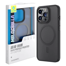 Чехол для iPhone Blueo Skin Friendly Frosted Anti-Drop Case MagSafe Black for iPhone 14 Pro Max: Цвет черный