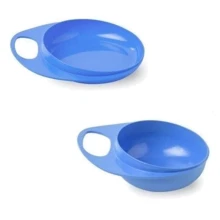 Тарілки для годування Nuvita Easy Eating 2шт. синя, глибока і дрібна (NV8461Blue): Матеріал пластик
