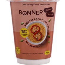 Каша Bonner кус-кус тыква и болгарский перец 60г: Тип Каши безмолочные