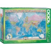 Пазл Eurographics Карта Мира, 1000 элементов (6000-0557): Производитель EuroGraphics