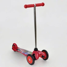 Самокат трехколесный Тачки, колёса PVC, Red (60396): Количество колес 3
