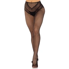 Колготки Leg Avenue Crotchless Net Tights with Heart Backseam Black One Size: Для кого Для женщин