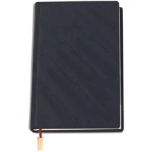 Щоденник недатований, А5, Cabinet, "Diagonal", чорний з мет.заклад і кишенею (O25437-01): undefined undefined