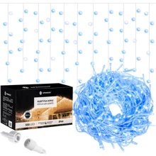 Гирлянда Springos бахрома уличная 20 м 500 LED Flash голубая (CL0518): Тип Бахрома