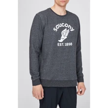 Світшот Saucony Rested Crew (800257-BKH) 50 сірий: Вид Свитшоты