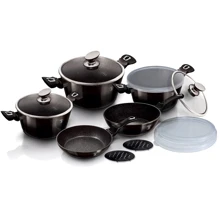 Berlinger Haus Shiny Black 13 предметів (6615-BH): Матеріал корпусу алюминий