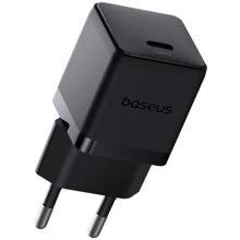 Зарядное устройство Baseus USB-C Wall Charger Palm 1C 20W Black (P10111602113-00): Особенности Быстрая зарядка, Power Delivery (PD), USB-C