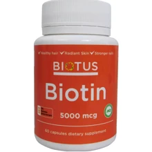 Biotus Biotin 5000 mkg Биотин 60 Капсул: Форма выпуска Капсулы