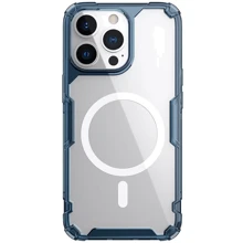 Чехол для iPhone Nillkin Nature Pro Magnetic Blue/Clear for iPhone 15 Pro: Цвет синий