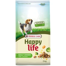 Сухий корм Happy Life Adult Dinner with Chicken зі смаком курки з овочами для собак 15 кг (311 066): Тип Сухий корм