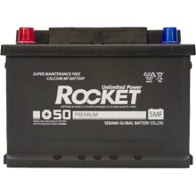 Автомобільний акумулятор Rocket 6СТ-62 Аз SMF 62R-LB2: Ємність, Ач 62