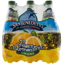 Упаковка сокосодержащего газированного напитка San Benedetto Prima Spremitura Limone 6х0.75 л (8001620013748_6): Объем, л 4.5