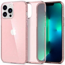 Чохол для iPhone Spigen Liquid Crystal Glitter Rose Quartz (ACS03199) для iPhone 13 Pro Max: Колір розовый