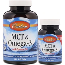 Carlson Labs MCT & Omega-3 МСТ и Омега-3 150 caps /120+30 caps/: Тип Омега 3