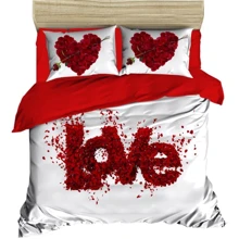 Комплект постільної білизни LightHouse Ranforce+3D Dream Love євро червоний (335OZ_2,0): Матеріал ранфорс
