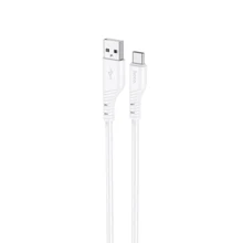 Кабель Hoco USB Cable to USB-C X97 Crystal 2.4A 20W 1m White: Тип USB Cable - USB-C