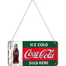Табличка навесная со шнурком Nostalgic Art "Coca-Cola - Ice Cold Sold Here" (28002): Производитель Nostalgic Art