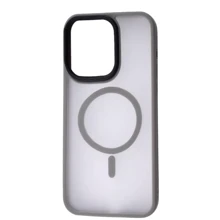 Чехол для iPhone WAVE Matte Insane Case with MagSafe Gray for iPhone 15 Pro Max: Цвет серый