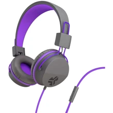 Наушники JLab JBuddies Studio Kids Wired Graphite/Violet (IEUHJKSTUDIORGRYPRP6): Тип конструкции накладные