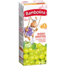 Bambolina сок яблочно-виноградный 0,2 л (4813538004152): Тип Соки
