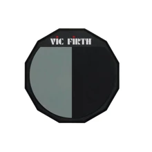 Пед тренувальний VIC FIRTH 12" DOUBLE SURFACE PRACTICE PAD: Виробник VIC FIRTH