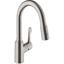 Змішувач HANSGROHE FOCUS M43 180 з витяжним виливом сталь (71811800): Призначення Для кухні