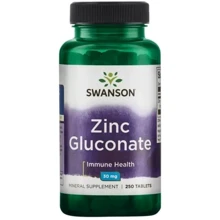 Swanson Zinc Gluconate 30 mg Цинк глюконат 250 таблеток: Тип Цинк