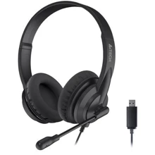 Навушники A4Tech HU-10 Black: Тип конструкції накладные