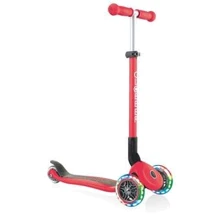 Самокат GLOBBER серии PRIMO FOLDABLE LIGHTS, красный, колеса с подсветкой, до 50кг, 3+ (432-102-2): Количество колес 3