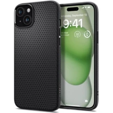 Чехол для iPhone Spigen Liquid Air Matte Black (ACS06650) for iPhone 15 Plus: Цвет черный