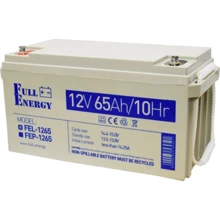 Full Energy 12В 65Ач (FEL-1265): Тип Аккумулятор