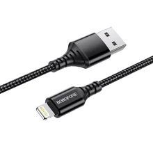 Кабель Borofone USB Cable to Lightning Ultra Bright 1m Black (BX54): Тип USB-C - Lightning