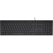 Клавиатура Dell KB216 Russian (QWERTY) Black (580-ADGR): Подключение проводное