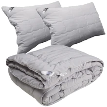 Одеяло Руно Grey 200х220 см + подушка 50х70 см (2 шт.) (925.52Grey): Тип Комплекты