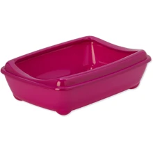 Туалет Magic Cat с рамкой для котов 42x31x13 см Hot Pink (8595091798162): Вид Открытый