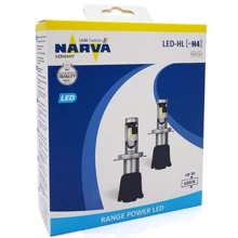 Лампы светодиодные Narva 18004 H4 6000K X2 15,8W: Головной свет Дальний свет, Ближний свет