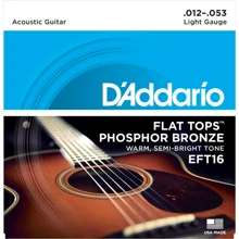 Струна для гитар Струны D`ADDARIO EFT16 FLAT TOPS LIGHT 12-53: Тип Комплект струн