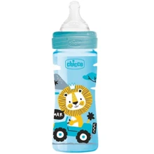 Бутылочка для кормления Chicco Well-Being 250 мл с силиконовой соской 2 мес+ (20623.21): Материал полипропилен