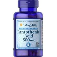 Puritan's Pride Pantothenic Acid Timed Release 500 mg 100 tabs: Тип Комплексные