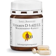 Sanct Bernhard Vitamin-D3 Вітамін Д3 5600 МО (140 mcg) 26 капсул: Тип вітамін D