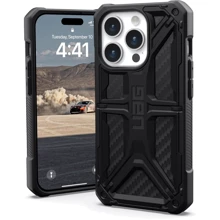 Чехол для iPhone Urban Armor Gear UAG Monarch Carbon Fiber (114278114242) for iPhone 15 Pro: Цвет черный
