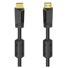 Кабель и переходник HAMA HDMI to HDMI 4K Ethernet Gold 15 m Black (00205010): Тип кабель