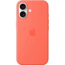 Чехол для iPhone Apple iPhone 16 Silicone Case with MagSafe - Tangerine (MDGN4ZM/A): Цвет оранжевый