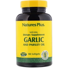 Nature's Plus Garlic and Parsley Oil 180 Softgels Чеснок и петрушка (масло): Форма выпуска Капсулы